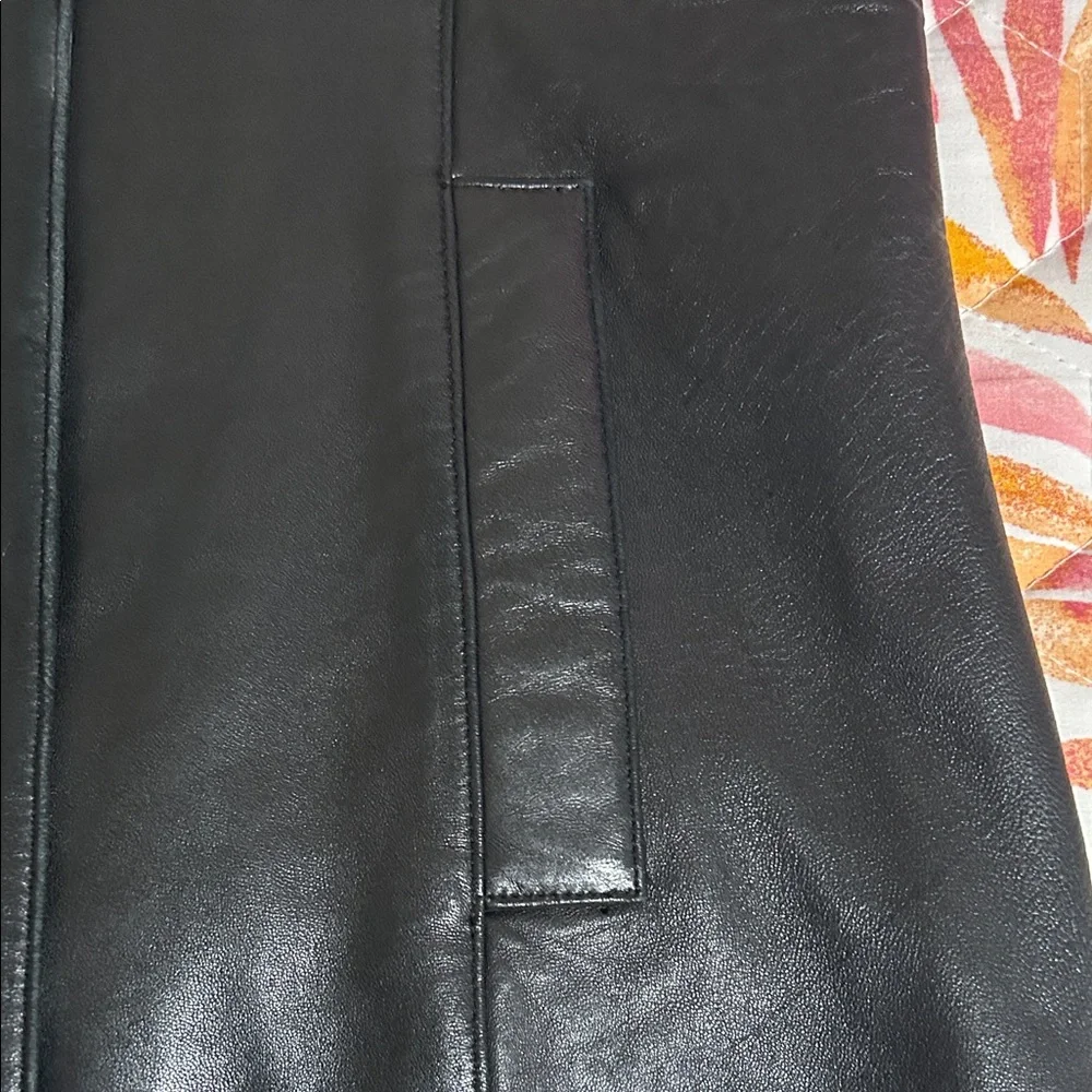 Black Leather Jacket Blazer by Luis Alvear Sz M - Picture 9 of 15